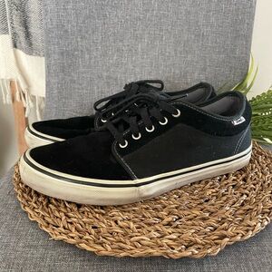 VANS | Men’s Black Suede Authentic Skateboard Pro Shoes | Size 11.5